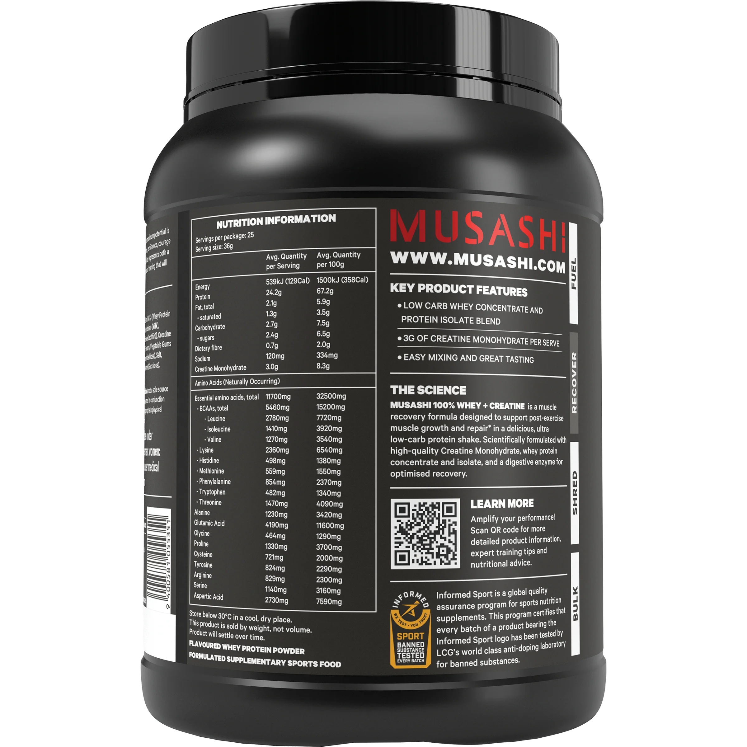Musashi 100% Whey+ Creatine - Image 10