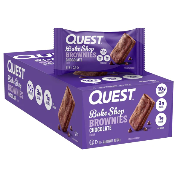 Quest Bake Shop Chocolate Brownies 56g (10 Pack) - Image 2