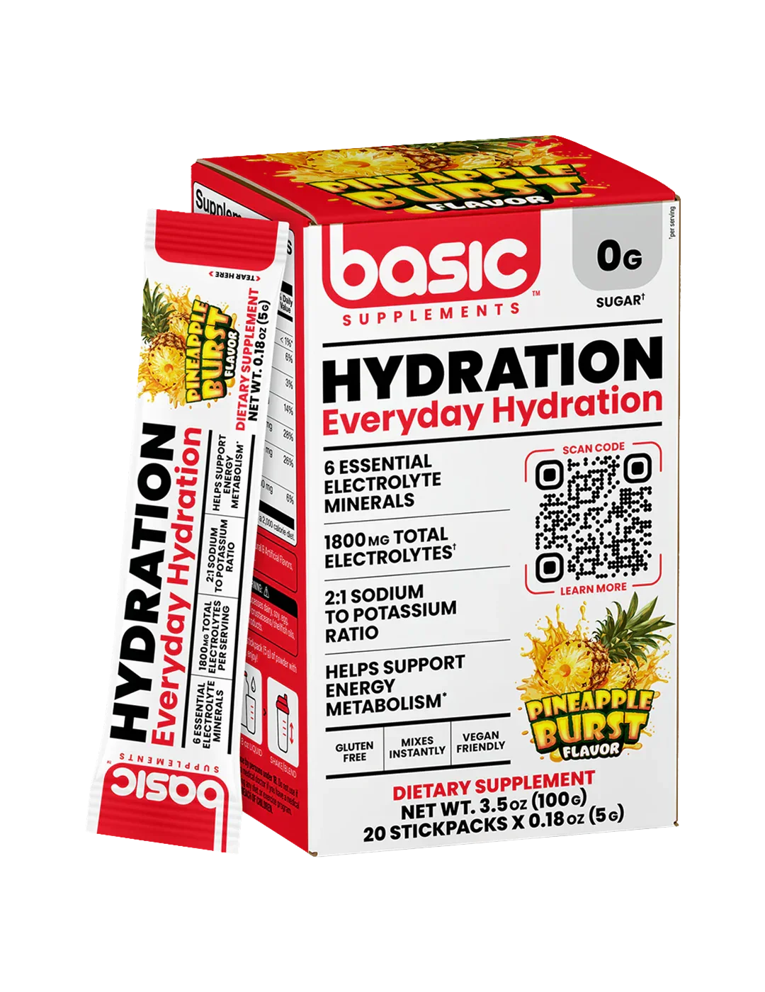 Basic Supplements Hydration Powder: Electrolytes - Image 2