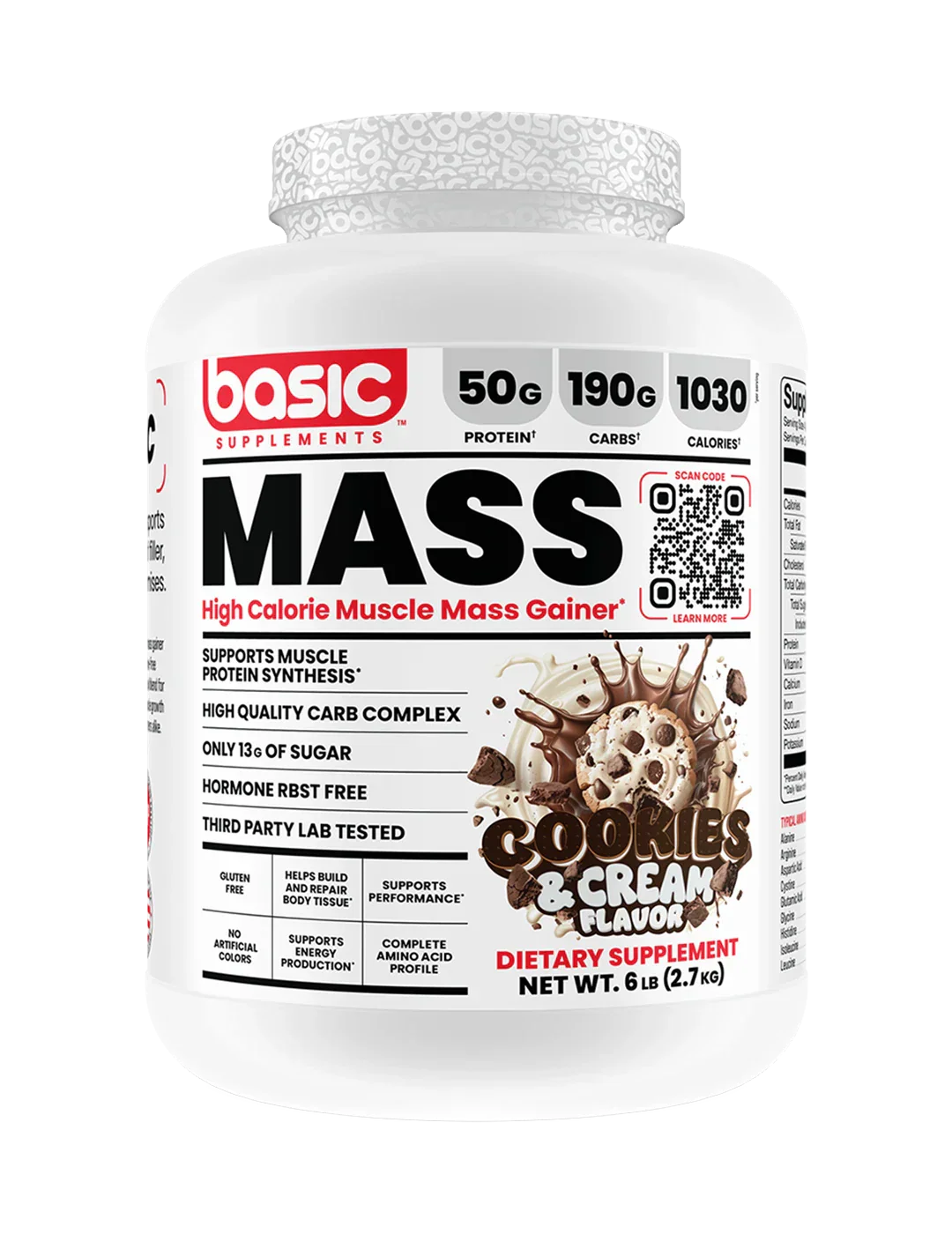 Basic Supplements Mass High Calorie Muscle Mass Gainer - Image 11