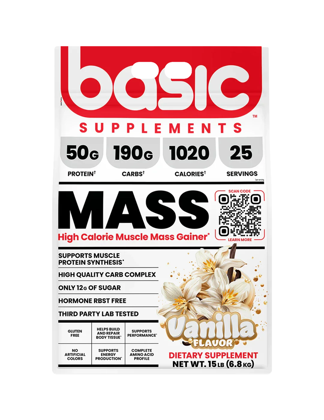 Basic Supplements Mass High Calorie Muscle Mass Gainer - Image 3