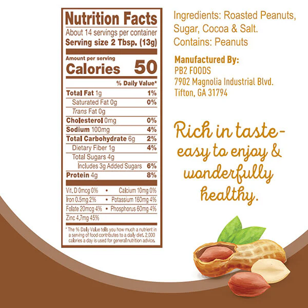 PB2 Powdered Peanut Butter with Cocoa 6.5oz - Image 2
