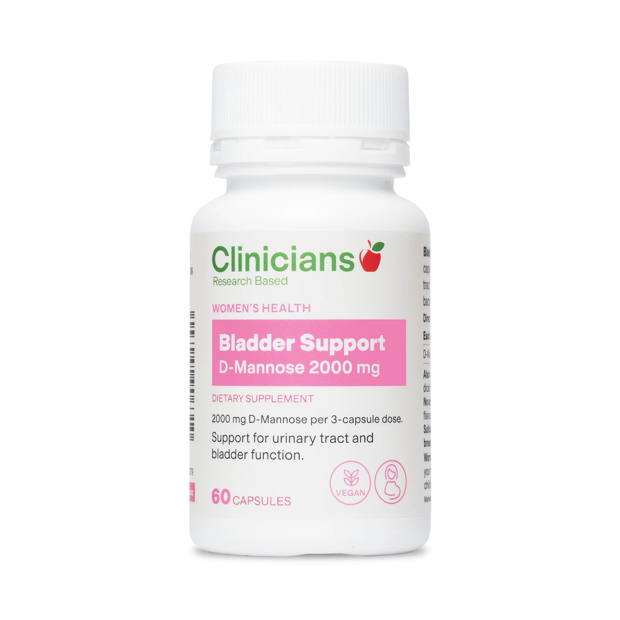 Clinicians Bladder Support D-Mannose 2000mg