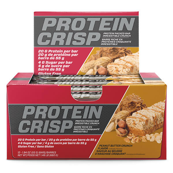BSN Protein Crisp Bars 55g x12 - Image 3