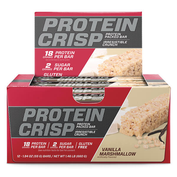 BSN Protein Crisp Bars 55g x12 - Image 4