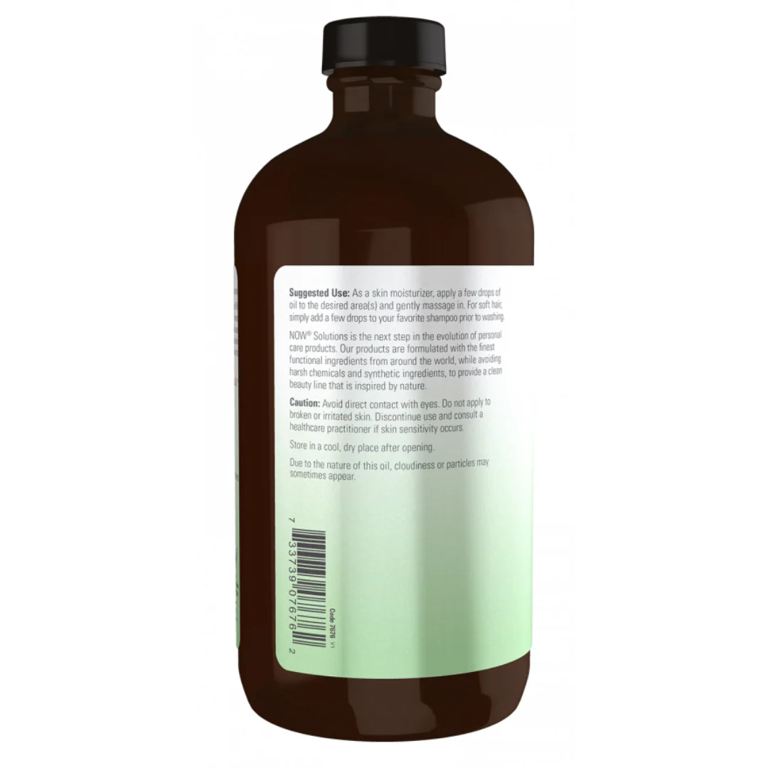 Now Foods Castor Oil in Glass Bottle, Organic - Image 2