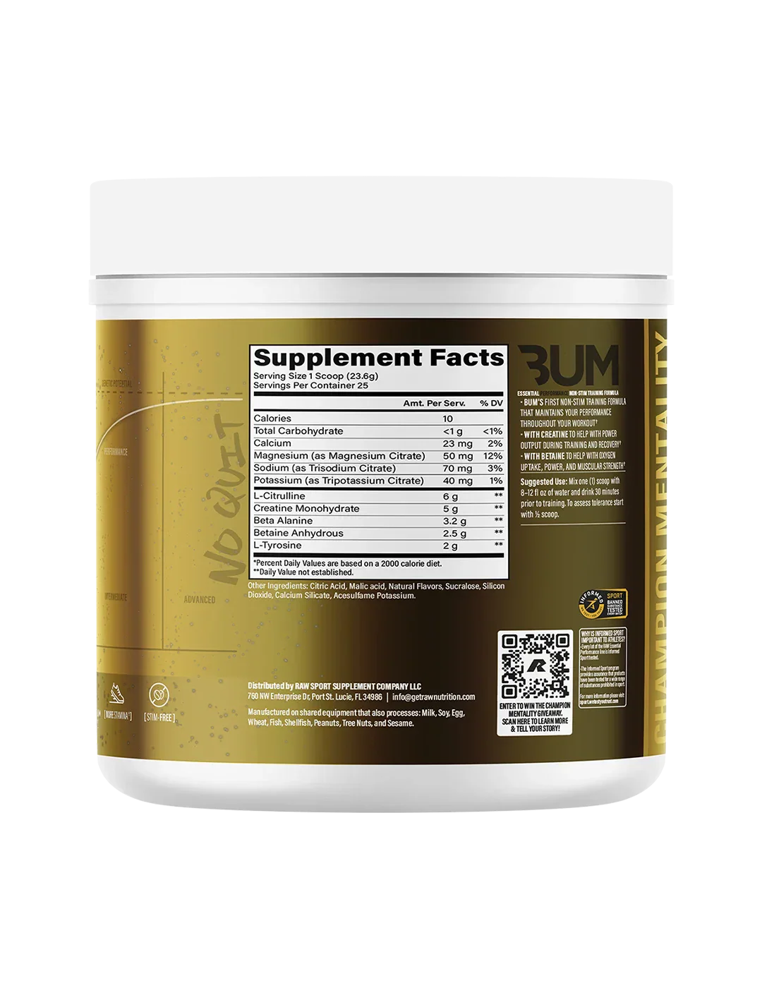 CBUM Essential Performance Non-Stim Training Formula - Image 2