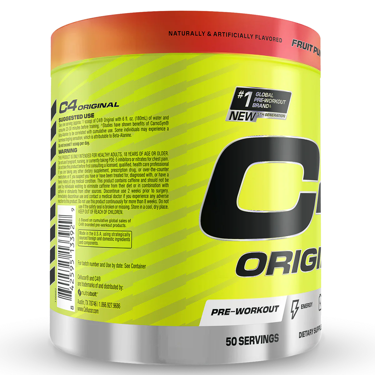 Cellucor C4 Original Pre Workout 50 serve + FREE STRINGER SINGLET ( Only Large Size ) - Image 5