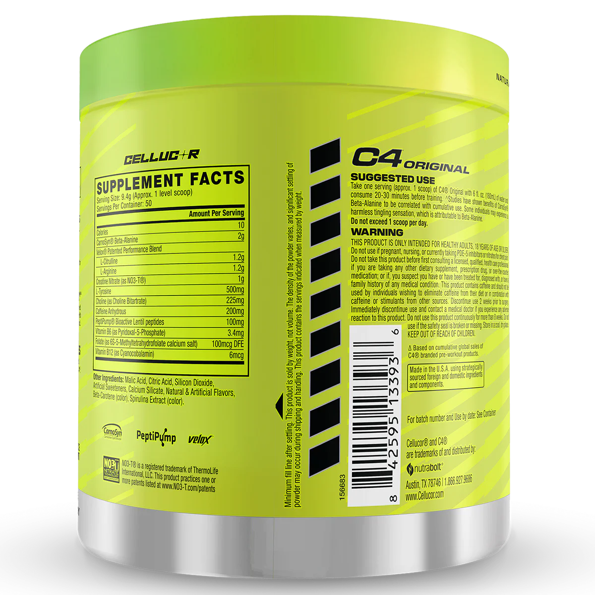 Cellucor C4 Original Pre Workout 50 serve + FREE STRINGER SINGLET ( Only Large Size ) - Image 7