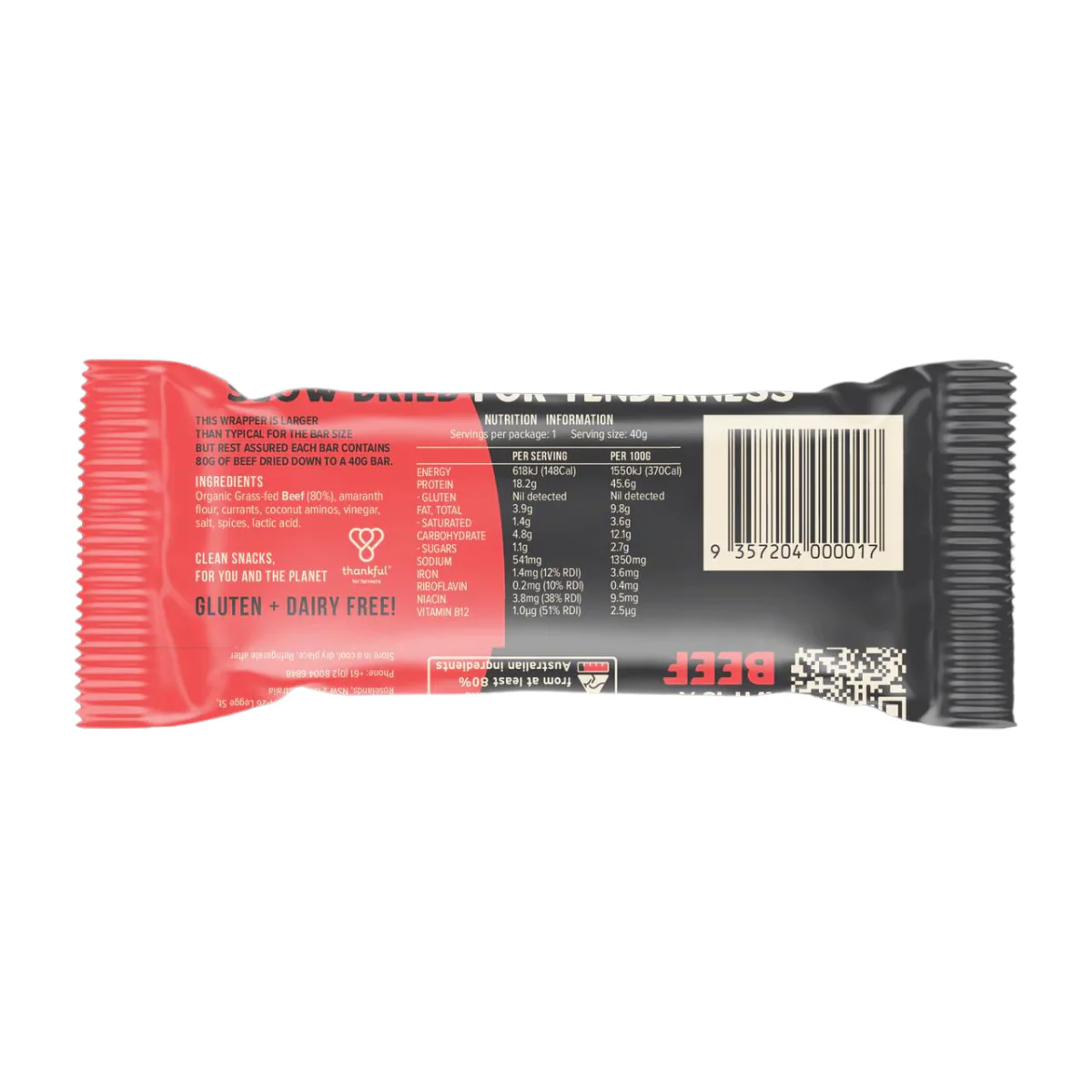 Chief Nutrition Beef Bar (12 bars) - Image 7