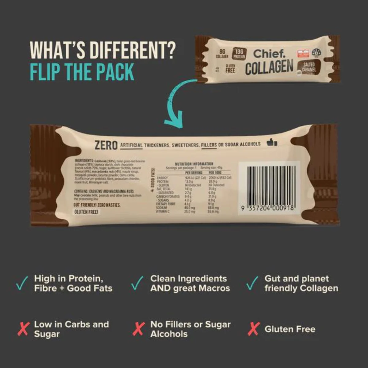Chief Collagen Protein Choc Bar (12 bars) - Image 22