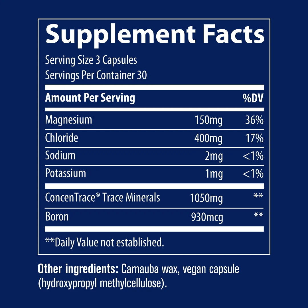 Trace Minerals ConcenTrace® Trace Mineral Capsules - Image 2