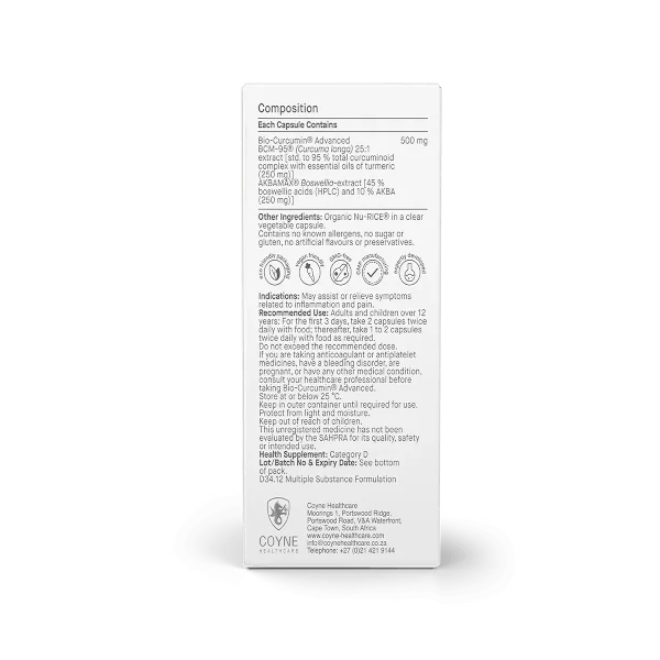 Coyne Bio-Curcumin Advanced 60 Caps - Image 3