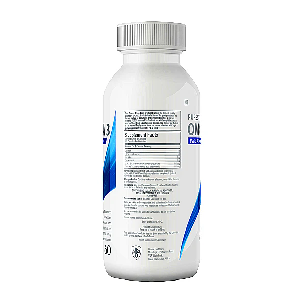 Coyne Purest Omega-3 60 Softgels - Image 3