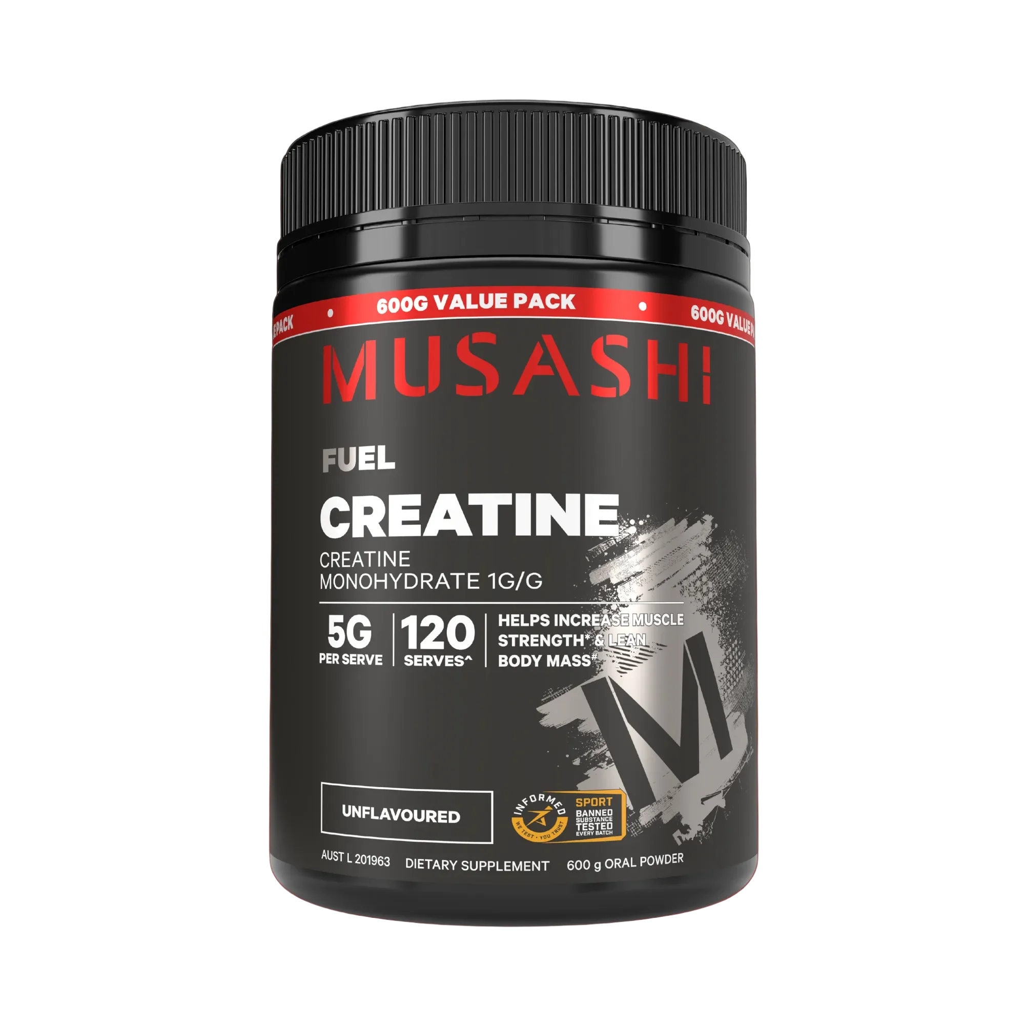 Musashi Creatine Monohydrate Powder 600g