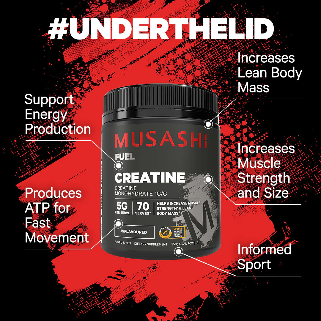 Musashi Creatine Monohydrate Powder 600g - Image 2