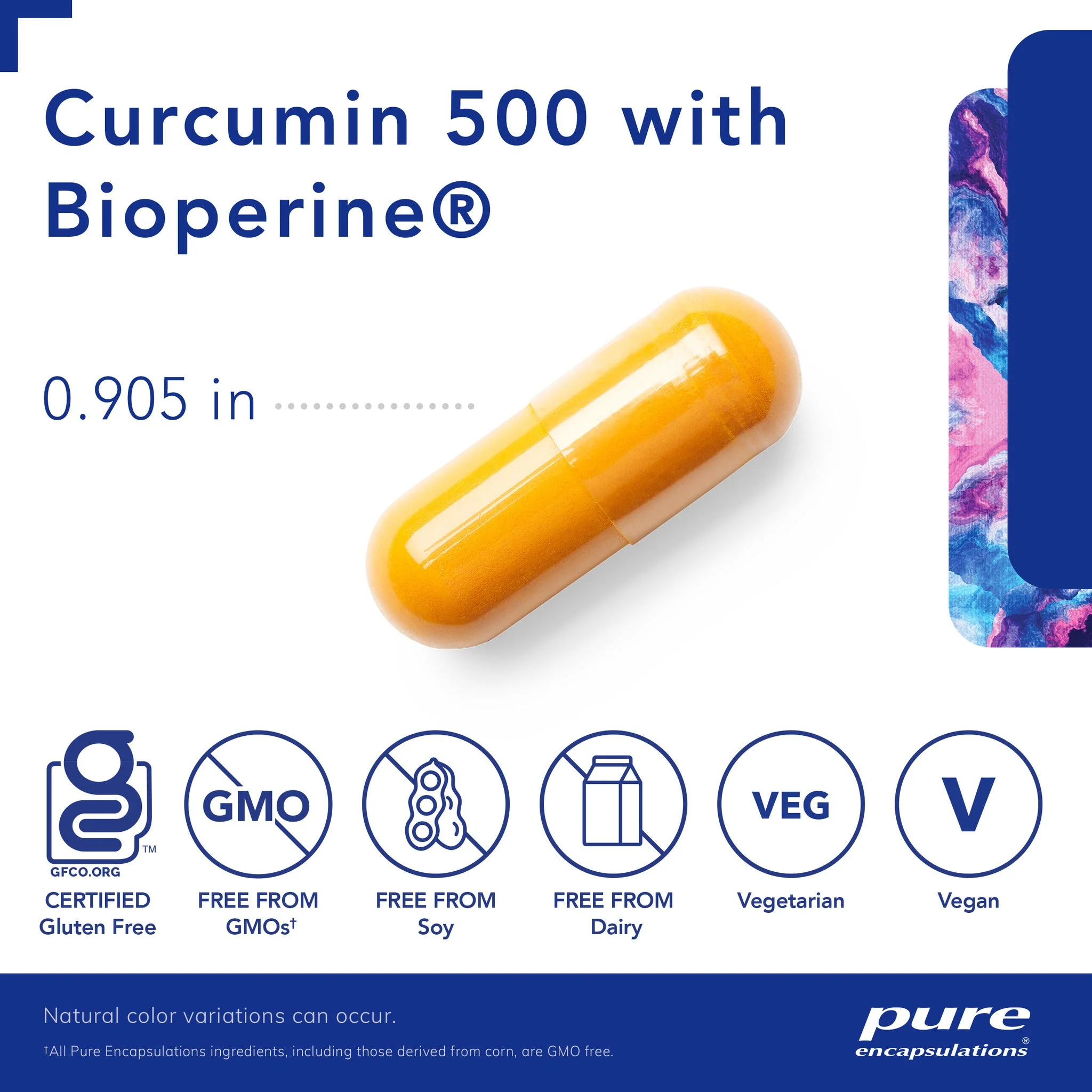 Pure Encapsulations Curcumin 500 with Bioperine® - Image 2