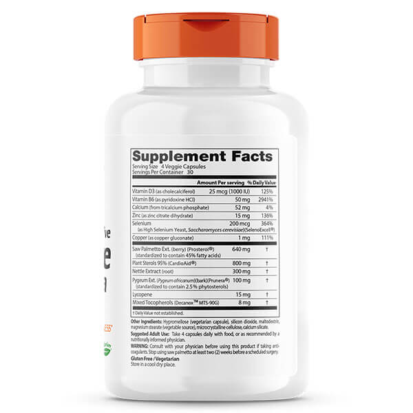 Doctor's Best Comprehensive Prostate Formula 120 Veggie Caps - Image 2