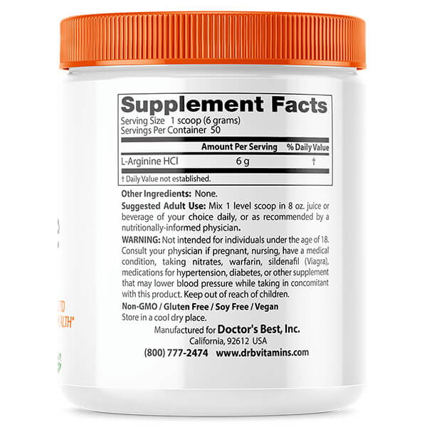 Doctor's Best L-Arginine Powder 300g - Image 2