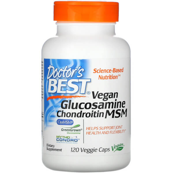Doctor's Best Vegan Glucosamine Chondroitin MSM 120 Caps