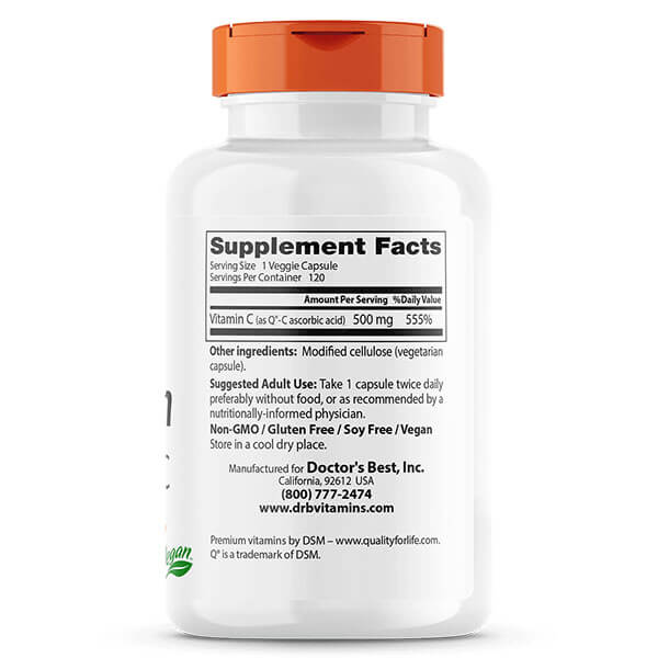 Doctor's Best Vitamin C with Q-C 120 Caps - Image 2