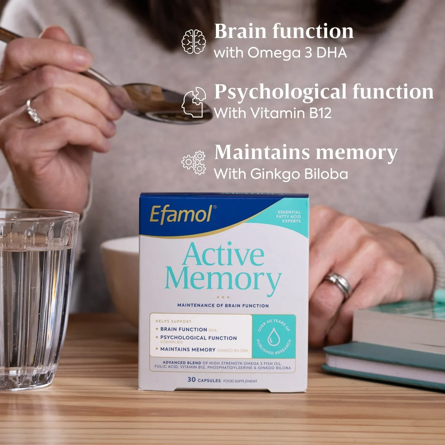 Efamol Active Memory 30 Capsules - Image 2