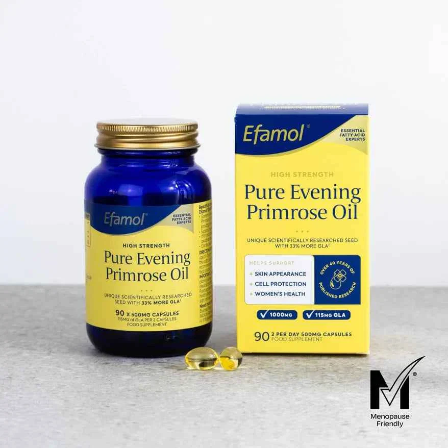 Efamol Evening Primrose Oil 500mg Capsules with Natural Vitamin E (90 Capsules)