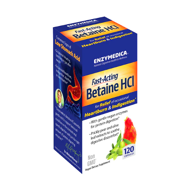 Enzymedica Betaine HCl 120 Caps - Image 2