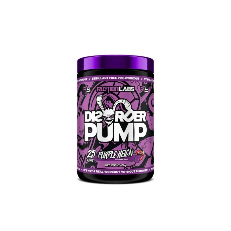 Faction Labs Disorder Pump Non‑Stim Pre‑Workout 400g - Image 3