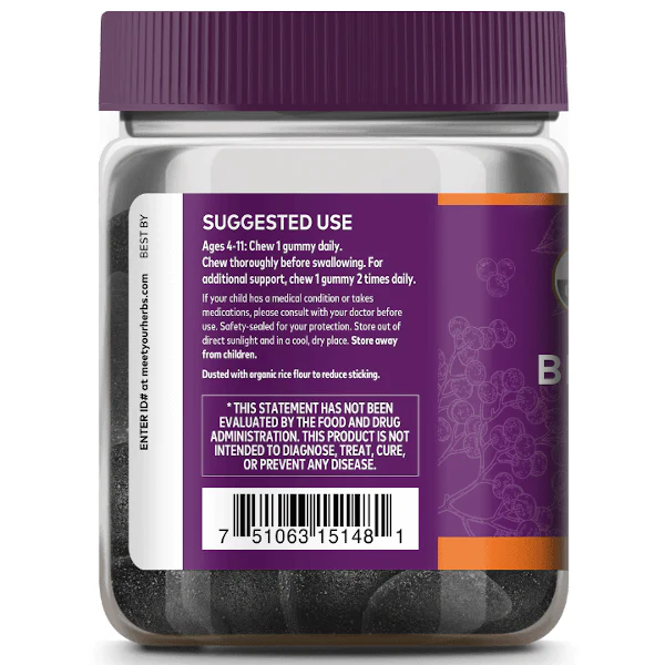 Gaia Herbs GaiaKids Black Elderberry Kids Daily Gummies x40 - Image 2