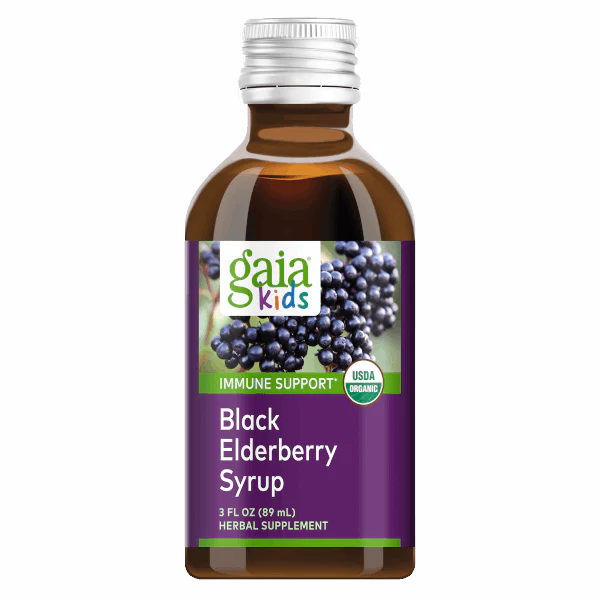 Gaia Herbs GaiaKids Black Elderberry Syrup 89ml
