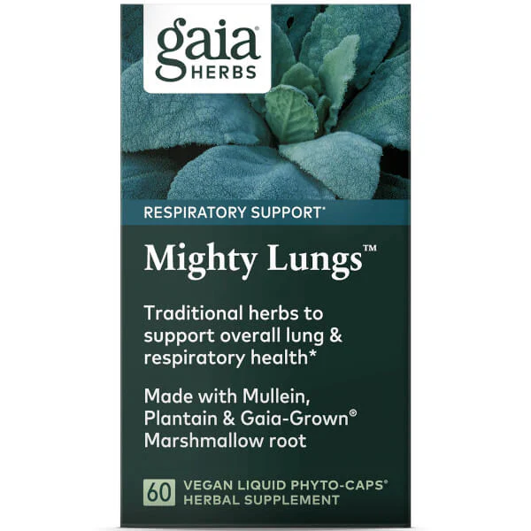 Gaia Herbs Mighty Lungs 60 Caps - Image 2