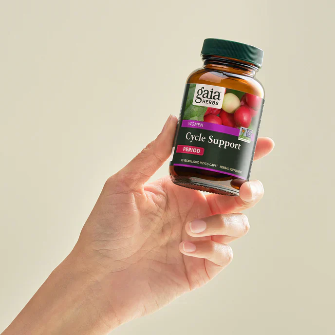 Gaia Herbs Period Cycle Support 60 Capsules for Hormone Balance - Image 3