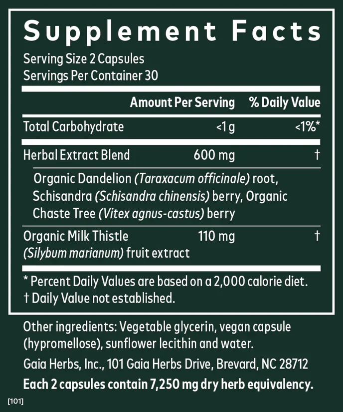 Gaia Herbs Period Cycle Support 60 Capsules for Hormone Balance - Image 4