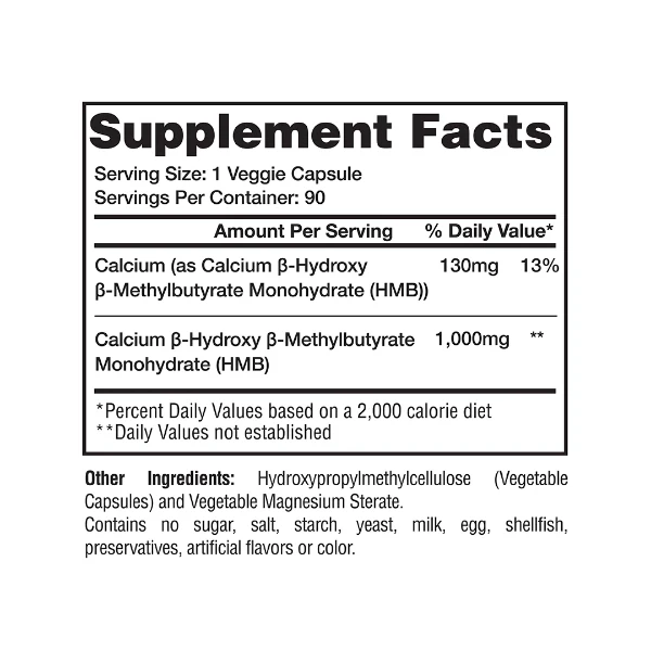Gaspari Nutrition HMB 90 Caps - Image 3
