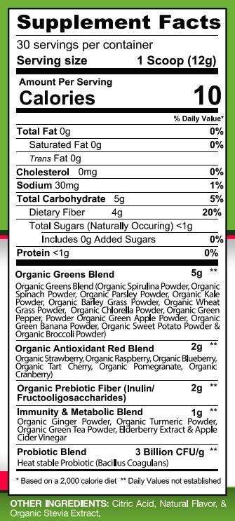 Gaspari Nutrition Proven Greens & Reds - Image 2