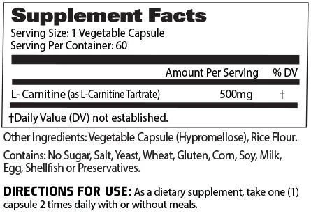 GAT Essentials L-Carnitine 60 Capsules - Image 2