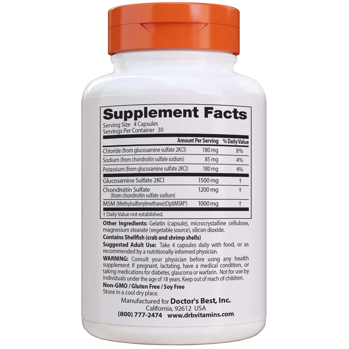 Doctors Best Glucosamine Chondroitin MSM - Image 3