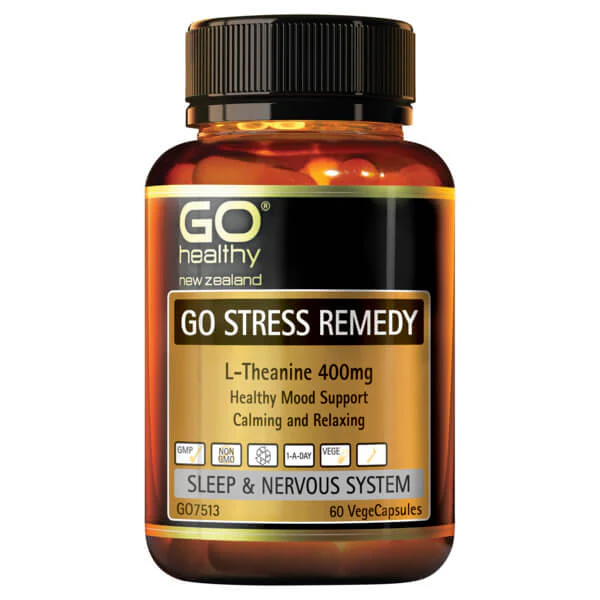 GO Healthy Stress Support 60 Vege Capsules ( New Look Go Healthy Go Stress Remedy 60 Veggie Caps ) - Image 2
