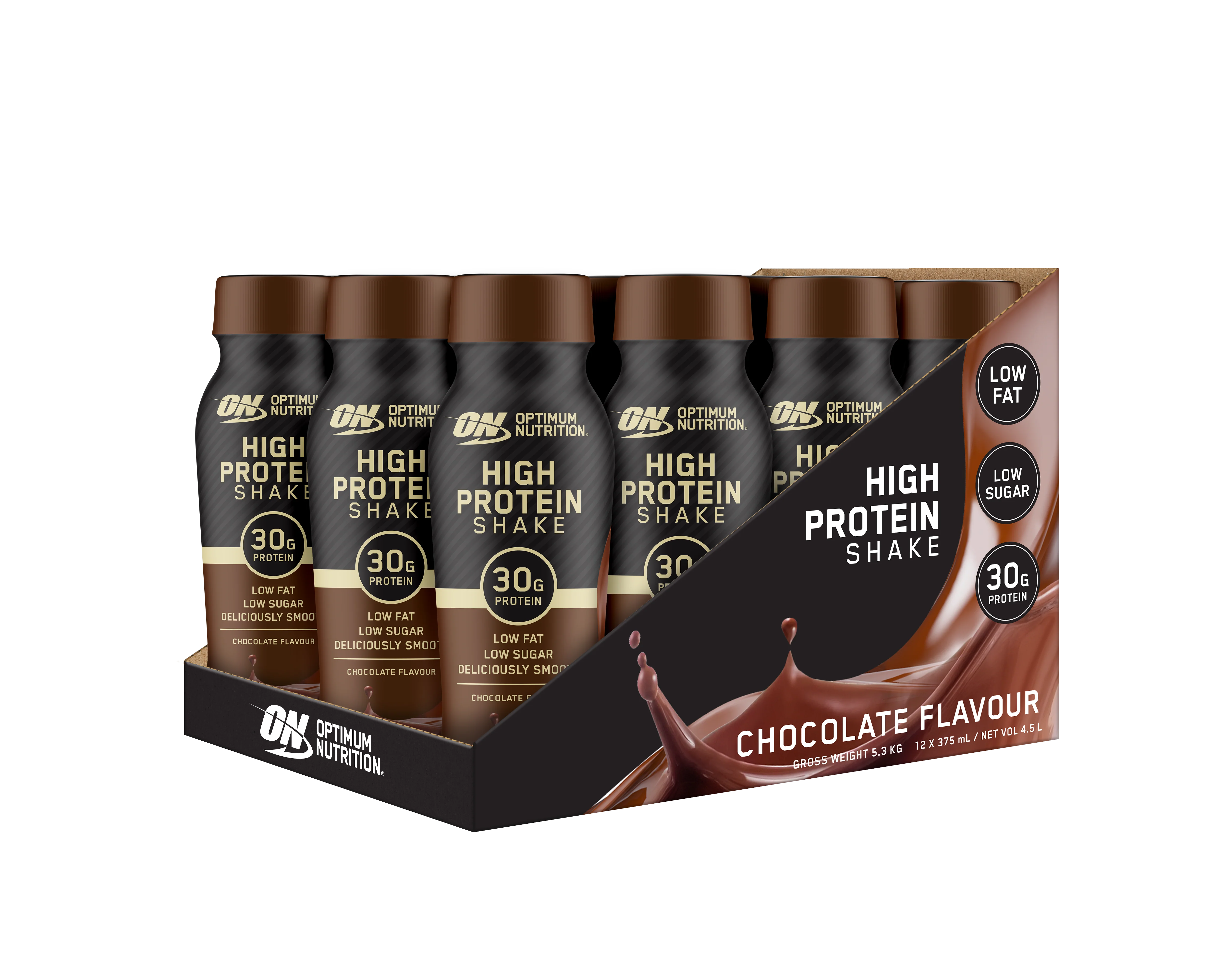Optimum Nutrition High Protein Shake Ready To Drink 30g 12 Pack