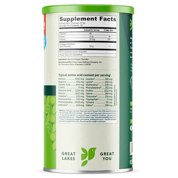 Great Lakes Wellness Collagen Hydrolysate 454g - Image 3