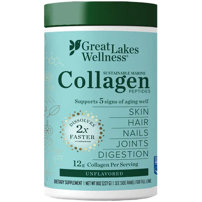 Great Lakes Wellness Sustainable Marine Collagen Peptides 227g - Unflavoured