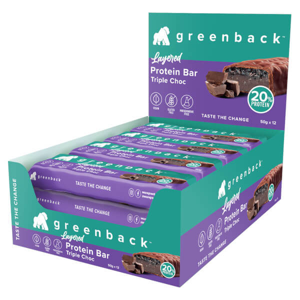 Greenback Layered Plant Protein Bars 50g x12 - Image 2