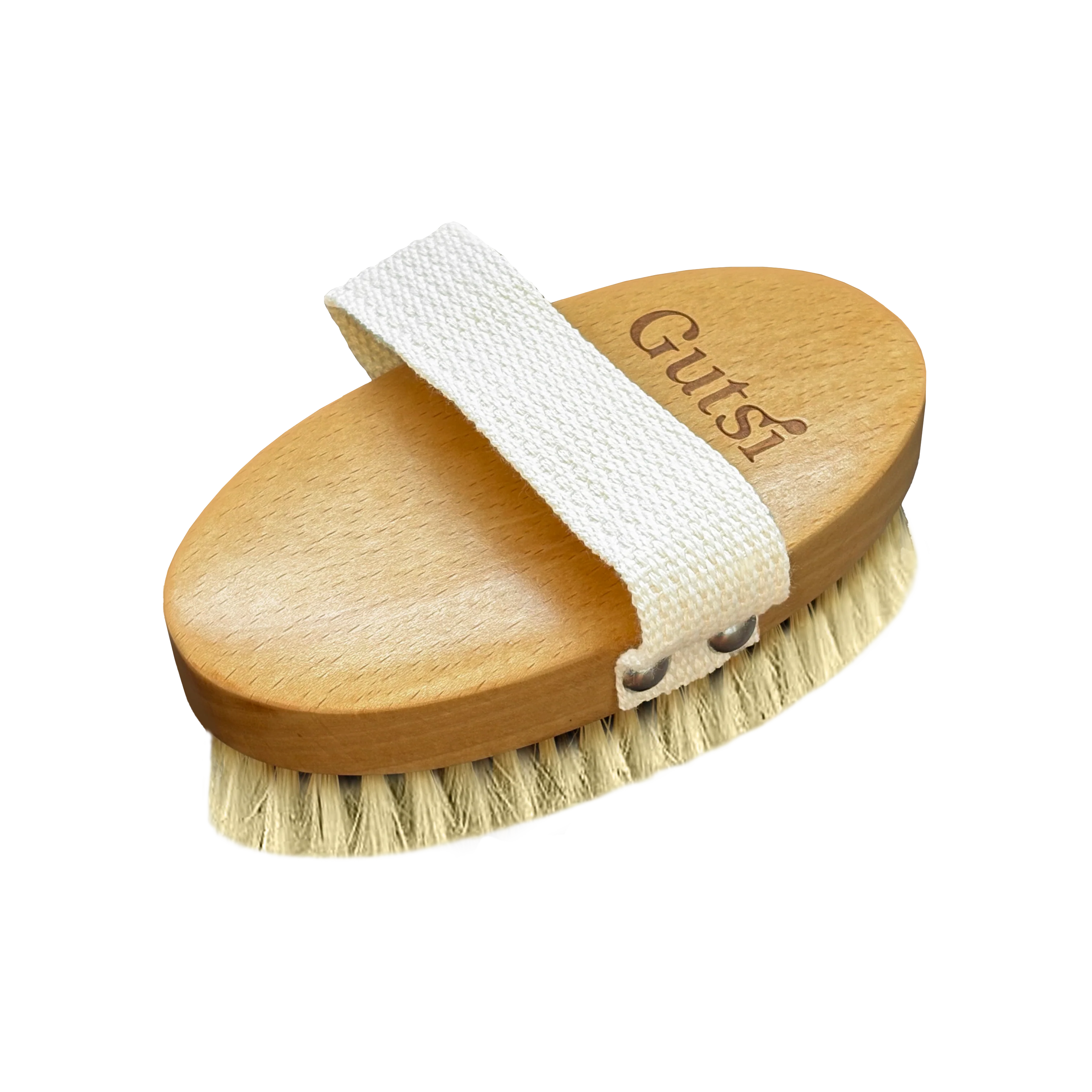 Gutsi Ionic Dry Body Brush Natural Bristles Lymphatic Massage Handle - Image 3