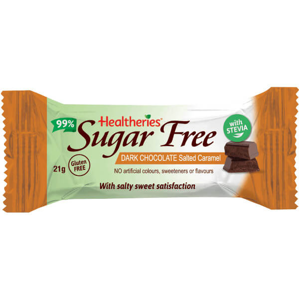 Healtheries 99% Sugar Free Dark Chocolate Bars 21g x20 - Image 2