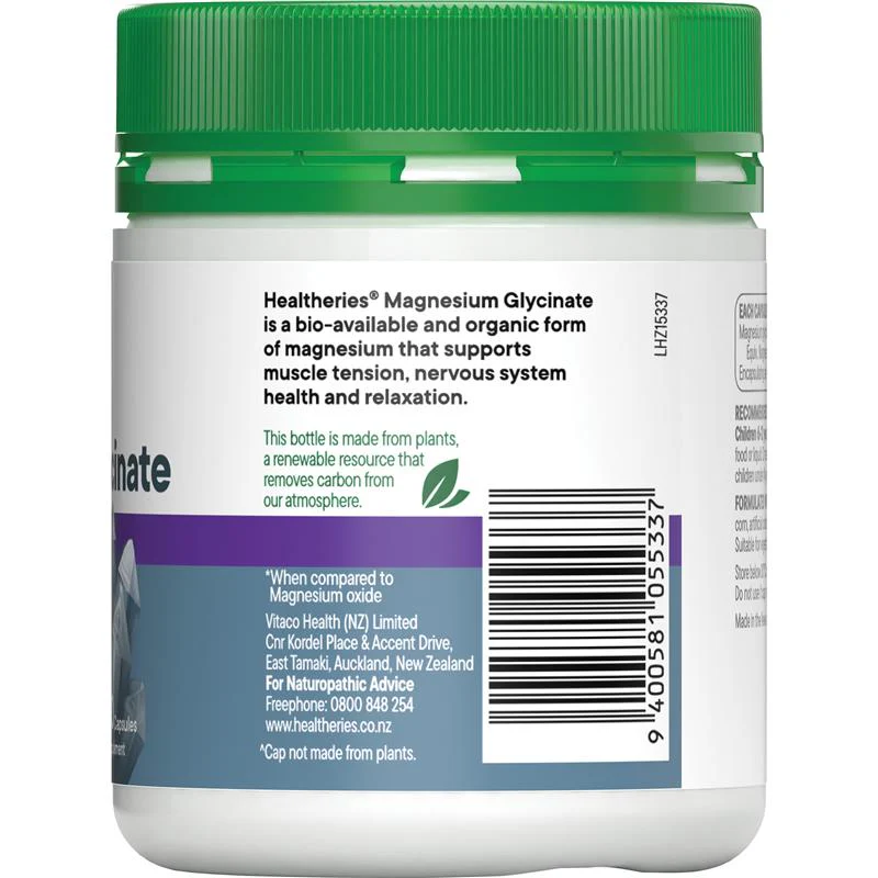Healtheries Magnesium Glycinate 100 Capsules - Image 2