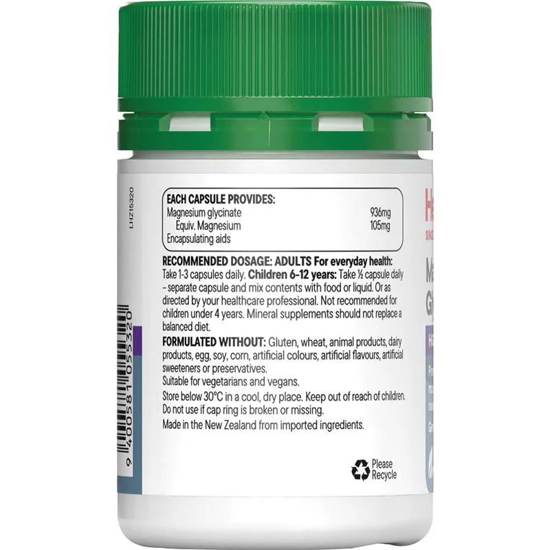 Healtheries Magnesium Glycinate 50 Capsules - Image 2