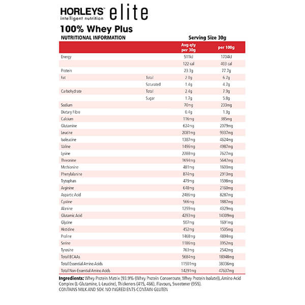 Horleys 100% Whey Plus 1kg - Image 4
