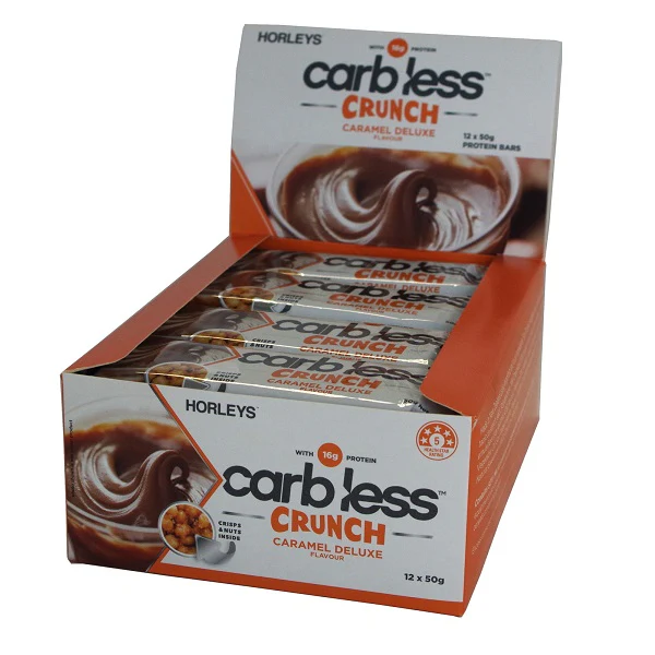 Horleys Carb Less Crunch Bar Box of 12 CLEARANCE Short Dated end of 08/2026 - Image 2
