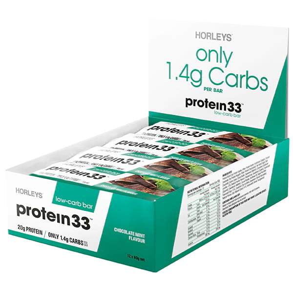 Horleys Protein 33 Low-Carb Bars Box of 12 - Image 2
